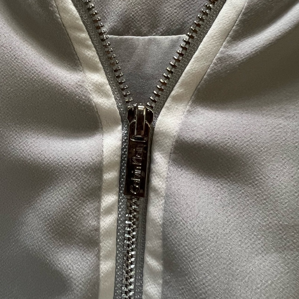 Women's Gray Bomber Jacket - Picture 11 of 13